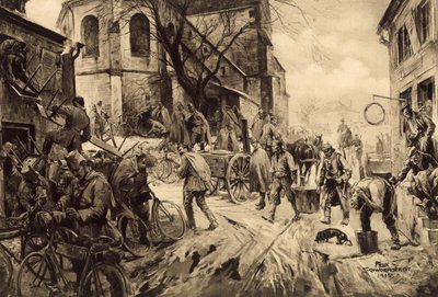 Rest at the church in St Souplet by Felix Schwormstadt